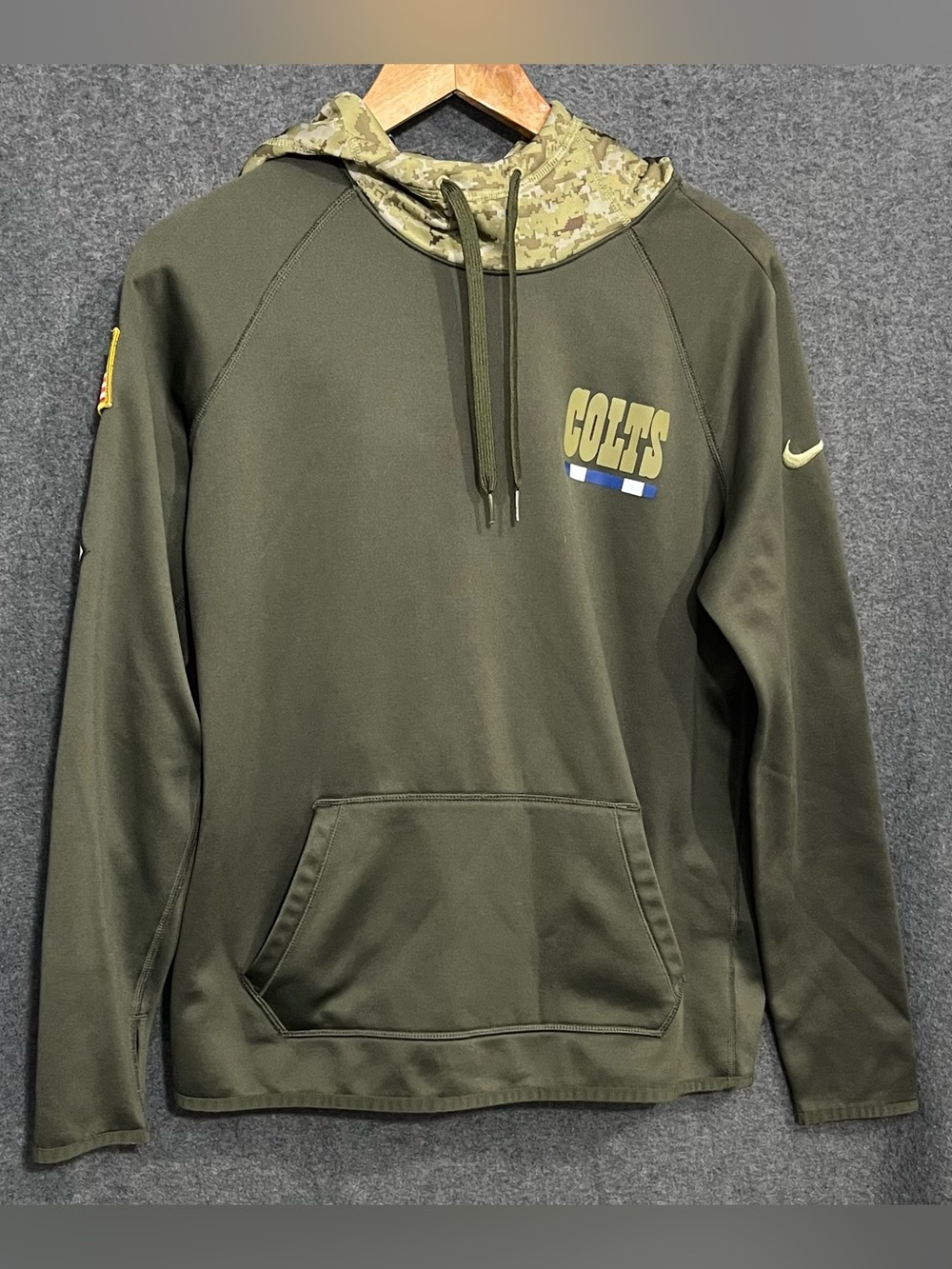 Nike Dri-Fit NFL Apparel Indianapolis Colts Salute To Service Hoodie Medium